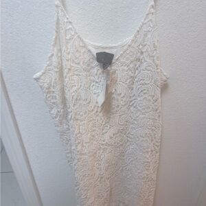 Lumiere Cream Lace Mini Dress